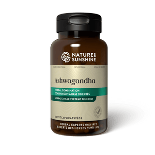 Nature's sunshine - ashwagandha - 60 vcaps new