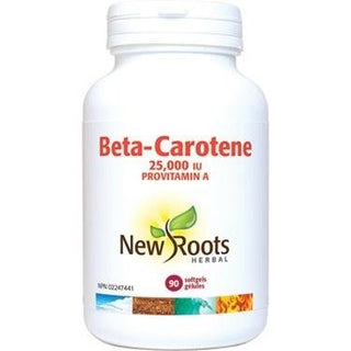 New roots - beta carotene 25000 iu 90 sgels