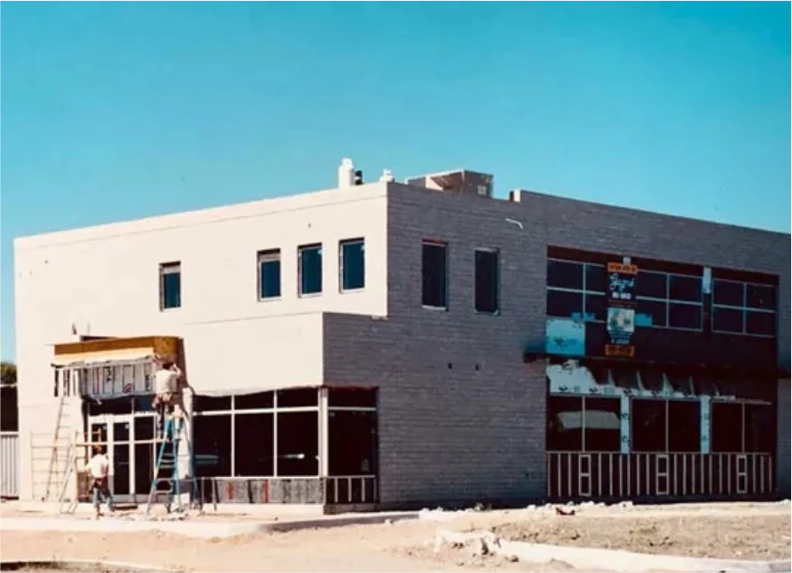The future Gagné en Santé store building under construction