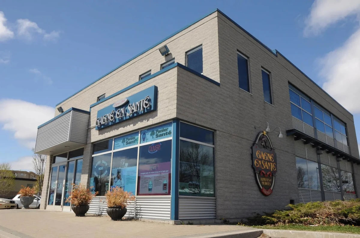 The completed Gagné en Santé store after construction