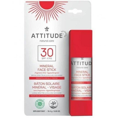 100% Mineral Face Stick SPF 30Fragrance-free - Attitude - Win in Health