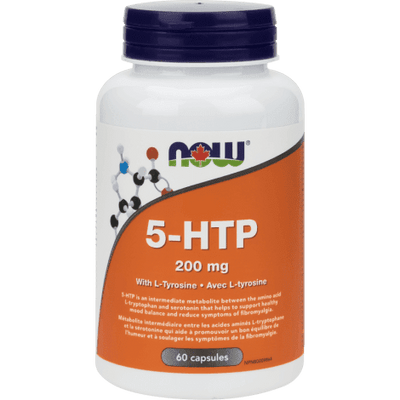 5-HTP 200 mg avec L-Tyrosine -NOW -Gagné en Santé
