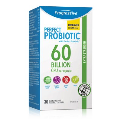 Perfect Probiotic 60 milliards -Progressive Nutritional -Gagné en Santé