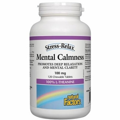Calme mental 100 mg Stress-Relax® -Natural Factors -Gagné en Santé