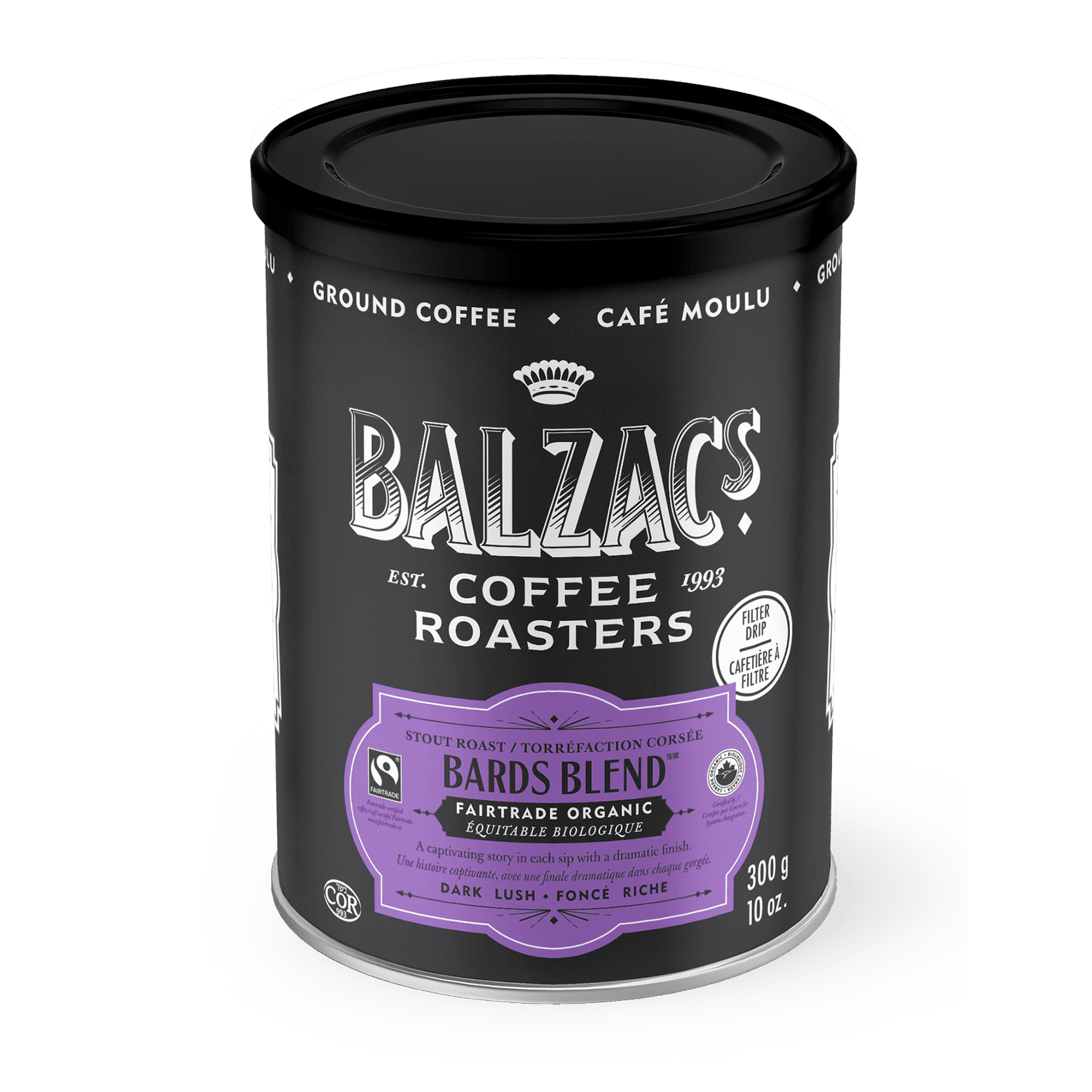 Balzac's - ground coffee - bards blend - 300 g