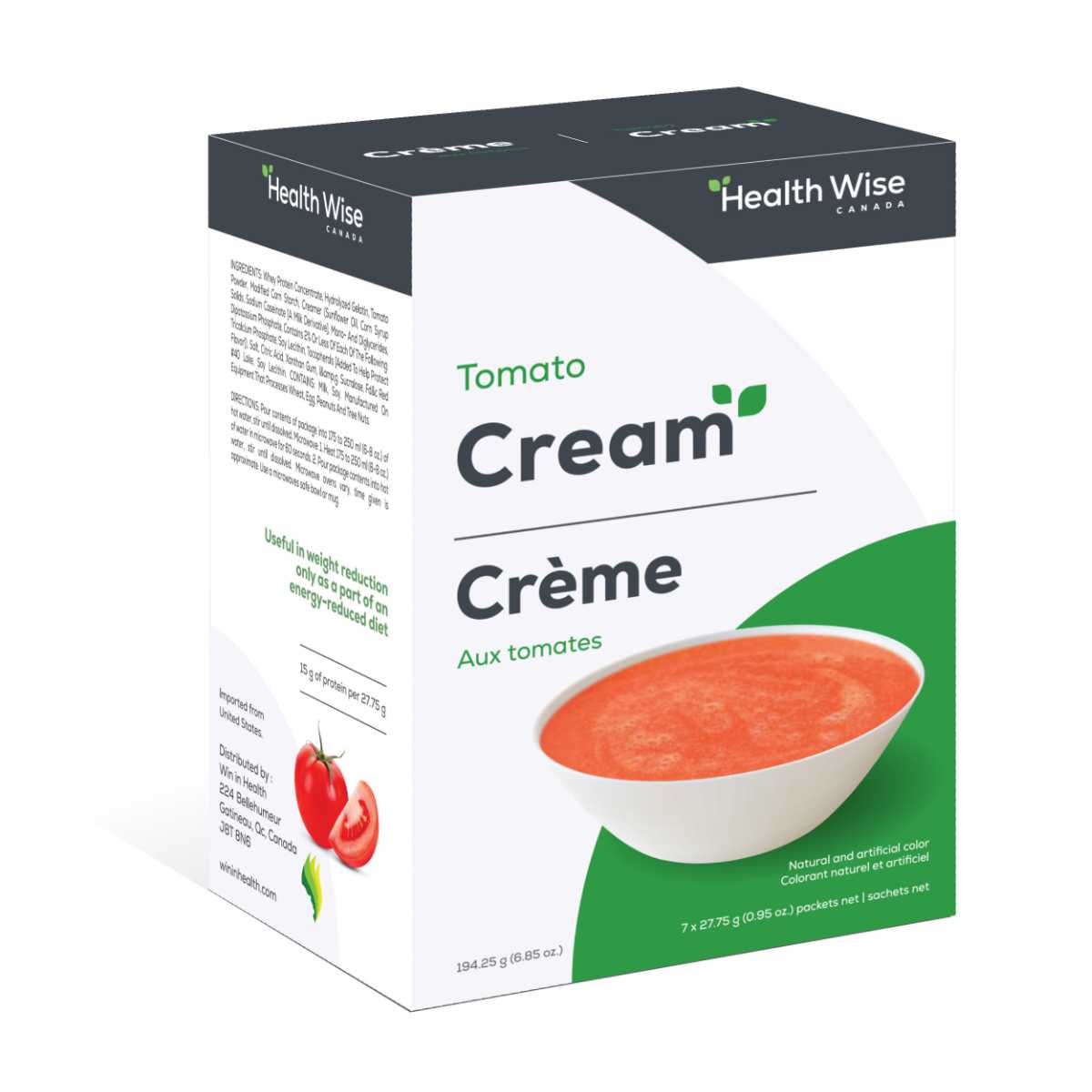 Health wise - protein soup - tomato cream