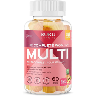 Suku - the complete women's multi / peach pineapple - 60 gummies