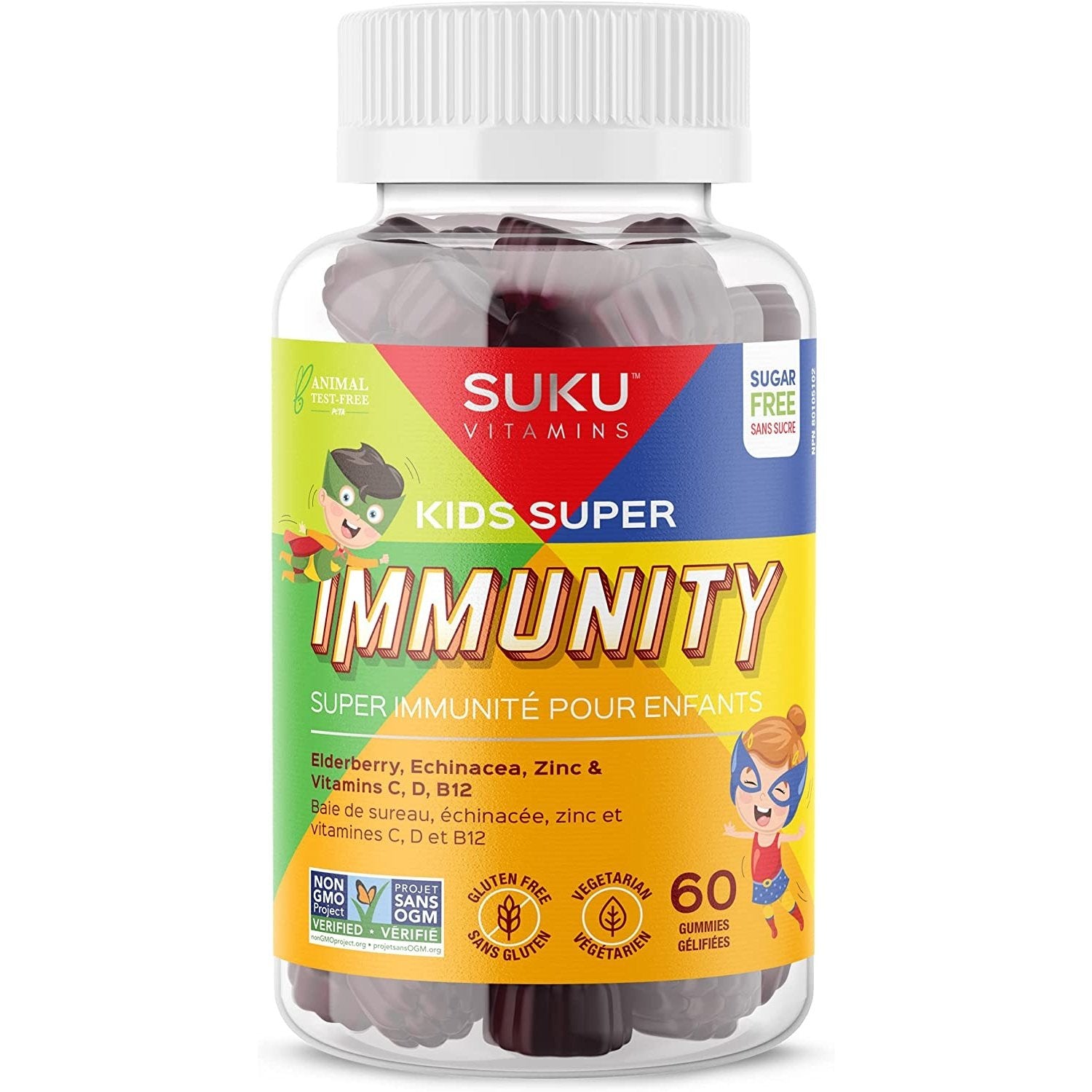 Suku - kids super immunity / super orange - 60 gummies