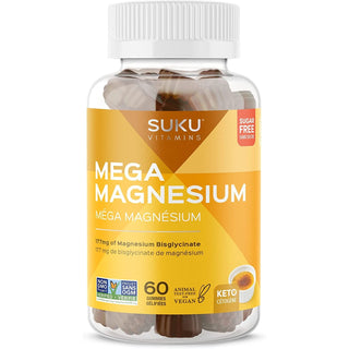 Suku - mega magnesium / grape & blackberry - 
60 gummies