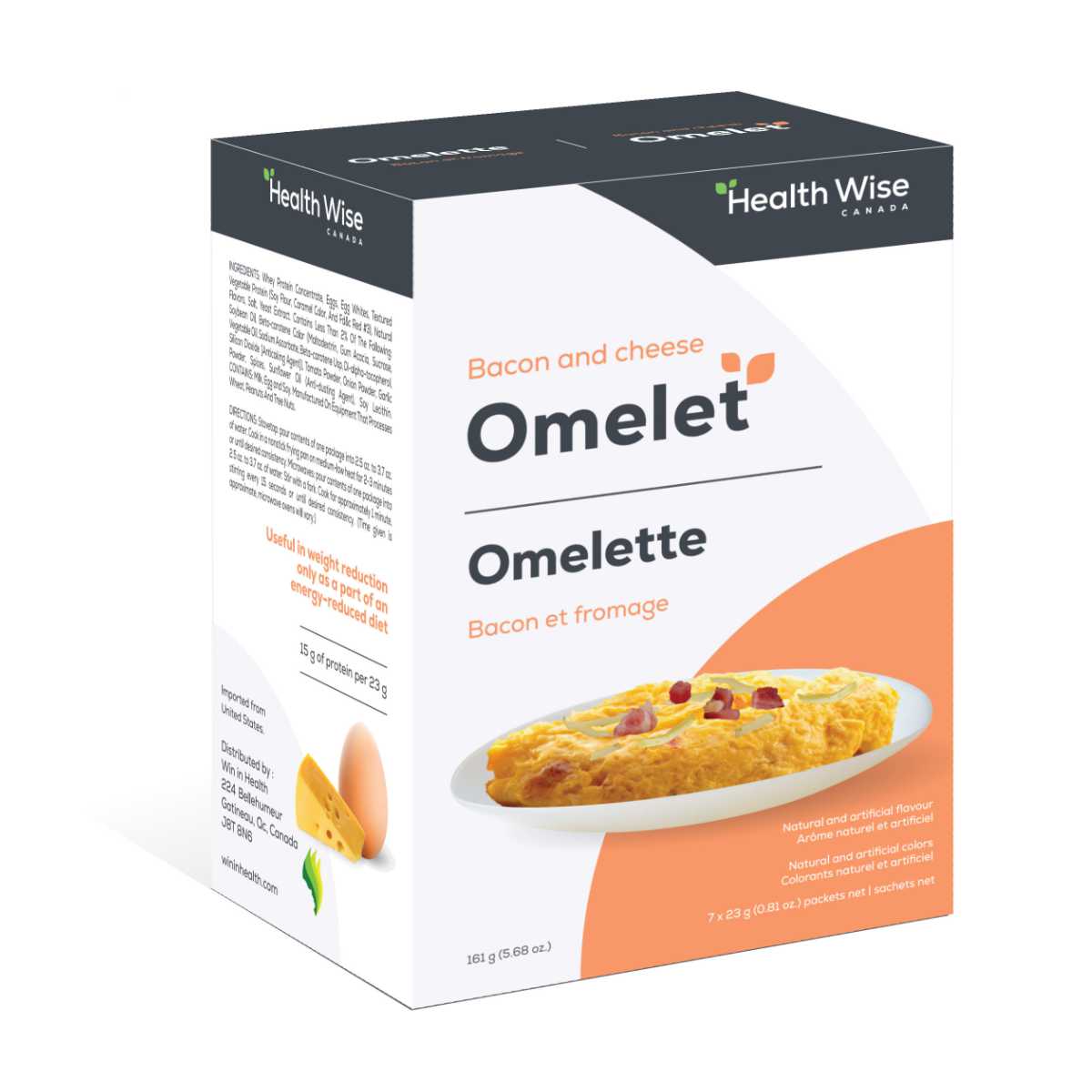 Healthwise - bacon and cheese - omellet