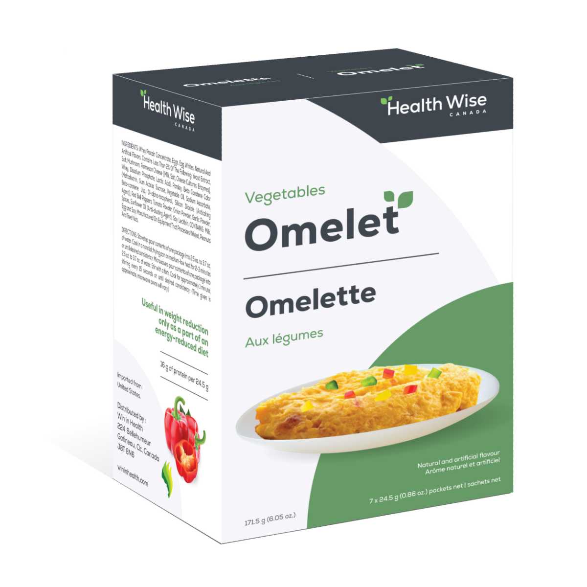 Healthwise - protein breakfast - vegetable omelet