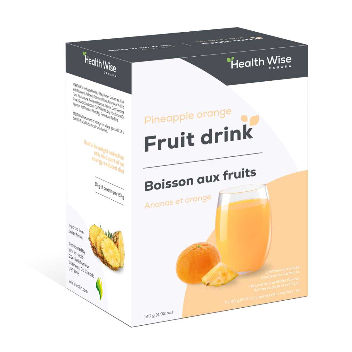 Health wise - pineapple orange  drink