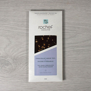 Rochef dark chocolate 70% with maple sugar