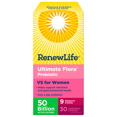 Renew life - flore suprême | probiotiques extra soin pour femmes | 50 milliards 12 strains