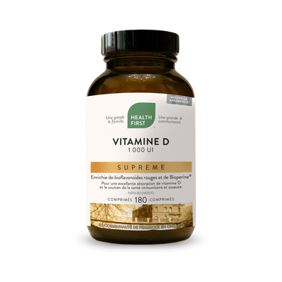 Health first - vitamine d suprême 1000 iu - 180tab.
