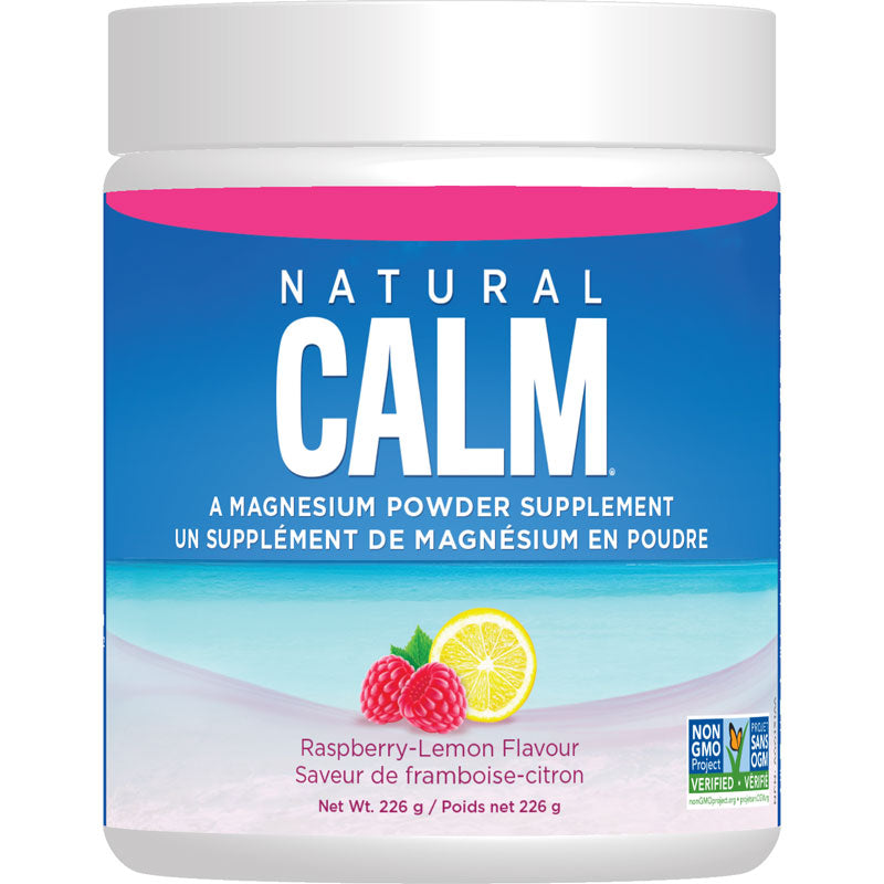 Natural calm magnesium | organic raspberry-lemon flavor