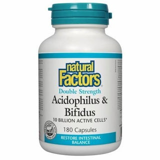 Natural factors - acidophilus & bifidus | 5 billion active cellss | 10 billion active cellss