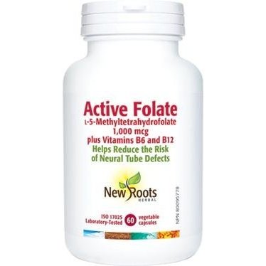 Active Folic Acid -New Roots Herbal -Gagné en Santé