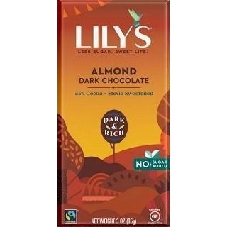 Almond Dark Chocolate - Lily's - Win in Health