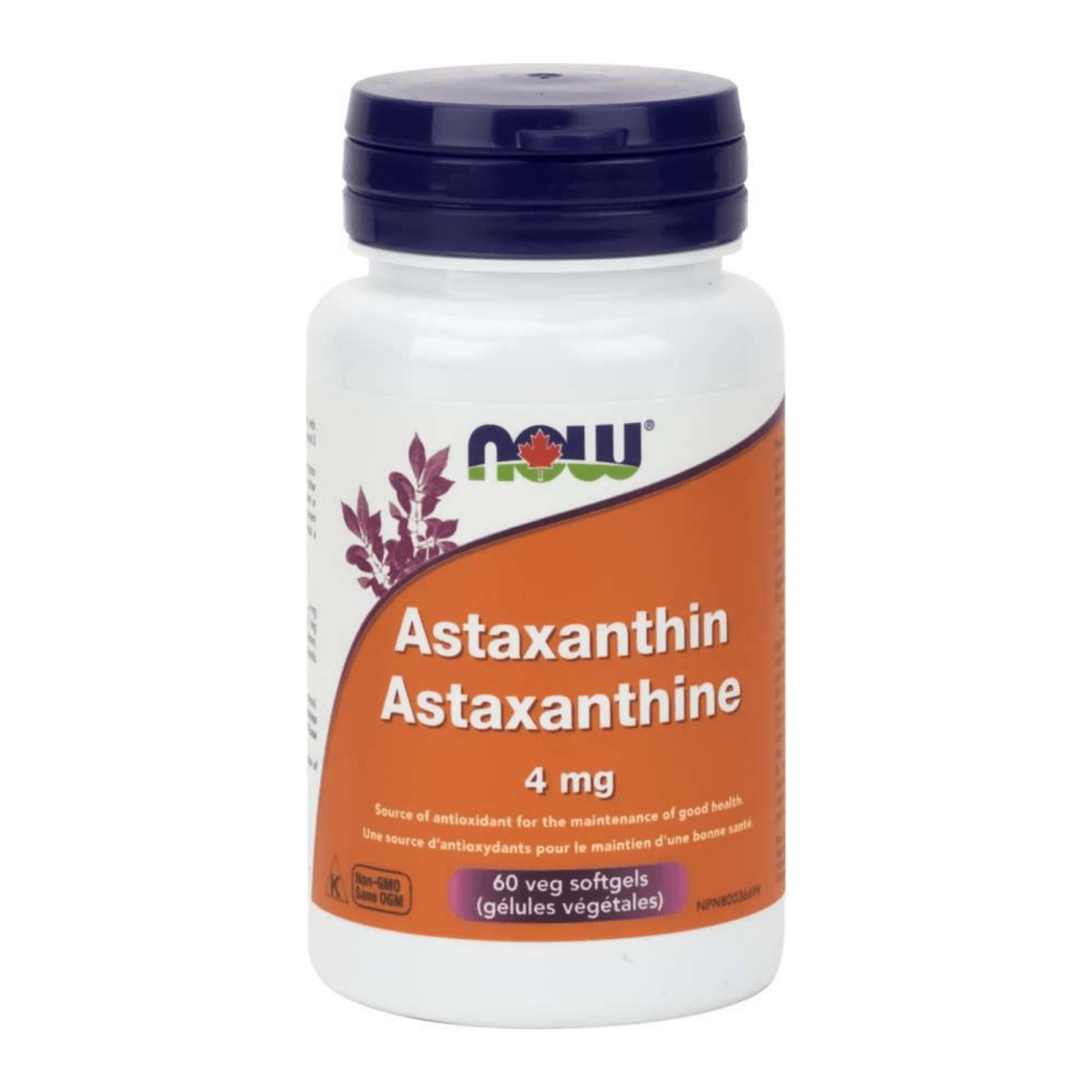 Astaxanthine (Gélules Végétales) -NOW -Gagné en Santé