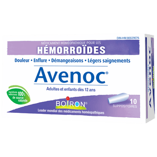 Boiron - avenoc hemorrhoids - 10 suppositories