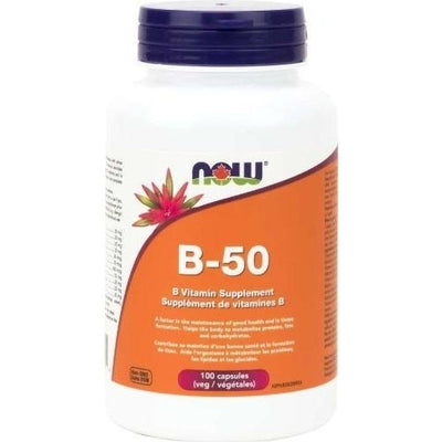 B-50 | Mélange des vitamines B -NOW -Gagné en Santé