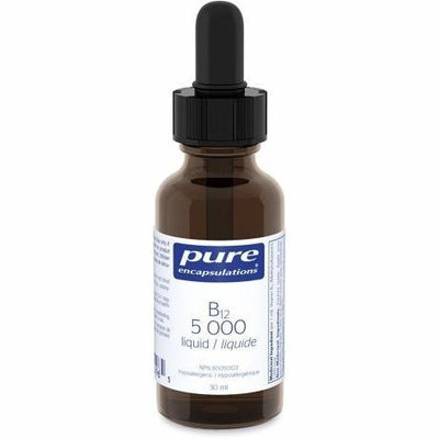 B12 5000 liquide 30 ml -Pure encapsulations -Gagné en Santé