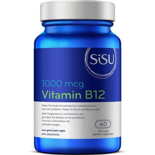 Vitamine B12 Cyanocobalamin 1000 mcg -SISU -Gagné en Santé