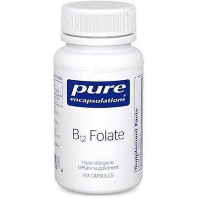 B12 FOLATE 60's -Pure encapsulations -Gagné en Santé