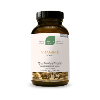 Health first - vitamin e 400 ui with tocopherol - 180 vcaps