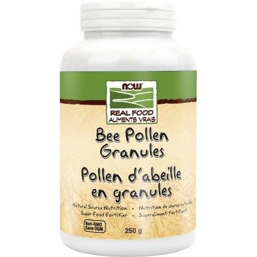 Pollen d'Abeille en granules 250 g -NOW -Gagné en Santé