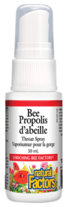 Bee Propolis Throat Spray - Natural Factors - Win in Health