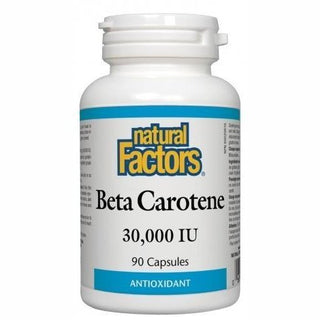 Natural factors - beta carotene 30,000iu - 90 sgels