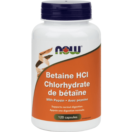 Chlorhydrate de bétaine -NOW -Gagné en Santé