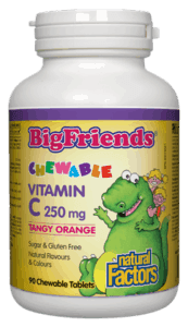 Natural factors - bigfriends chewable vitamin c 250 mg