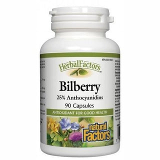 Natural factors - bilberry extract 40mg - 90 caps