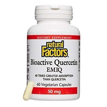 Quercétine bioactive EMIQ 50 mg -Natural Factors -Gagné en Santé