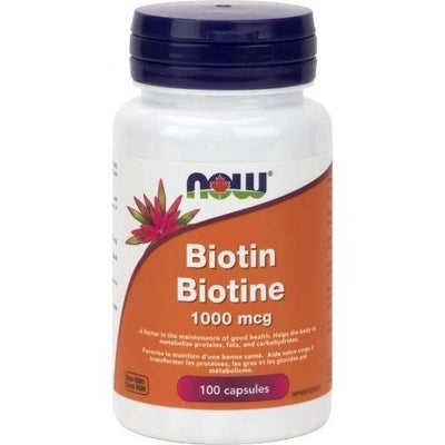Biotine 1000 mcg -NOW -Gagné en Santé