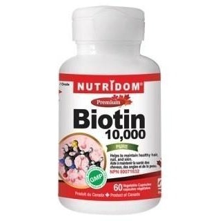 Nutridom - biotin 10,000 - 60 vcaps