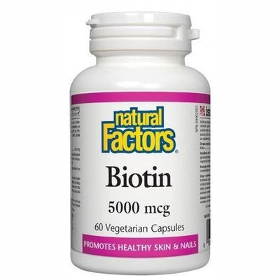 Biotin 5000 mcg - Natural Factors - Win in Health
