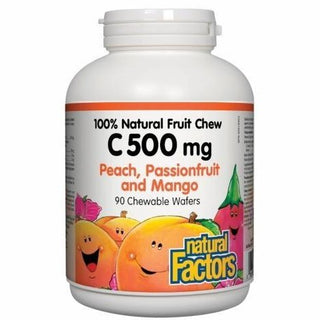 Natural factors - c 500 mg 100% natural fruit chew