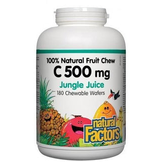 Natural factors - c 500 mg 100% natural fruit chew