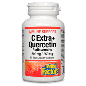 Natural factors C extra + quercetin, 60 caps