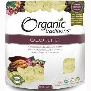 Beurre de Cacao - Organic Traditions -Organic Traditions -Gagné en Santé