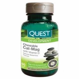 Quest - cal-mag with vitamin d mint flavour 90 caps