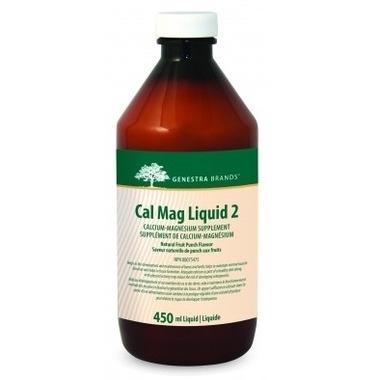 Cal Mag Liquid 2 - Fruit Punch -Genestra -Gagné en Santé