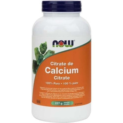 Citrate de calcium (Poudre) -NOW -Gagné en Santé