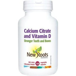 Calcium Citrate et Vitamine D -New Roots Herbal -Gagné en Santé