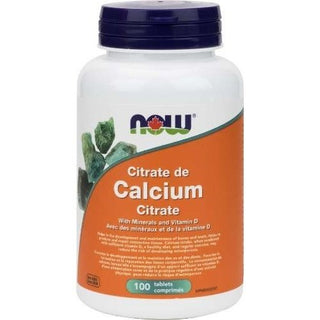 Now - calcium citrate with minerals & vitamin d 100 tablets