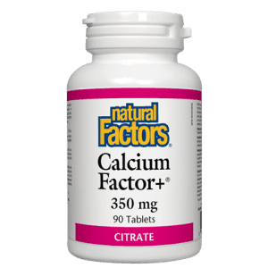 Calcium Factor® + Citrate 350 mg -Natural Factors -Gagné en Santé